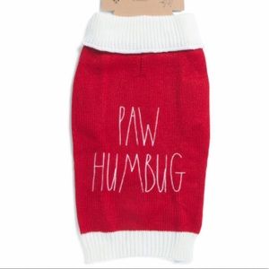 🎉 HP 🎉 🆕 Rae Dunn PAW HUMBUG Holiday Dog Sweater